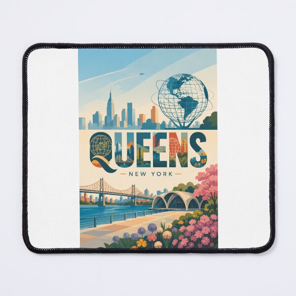 Item preview, Queens New York Skyline, Unisphere and Flushing Meadows Corona Park designed and sold by Places On Earth.