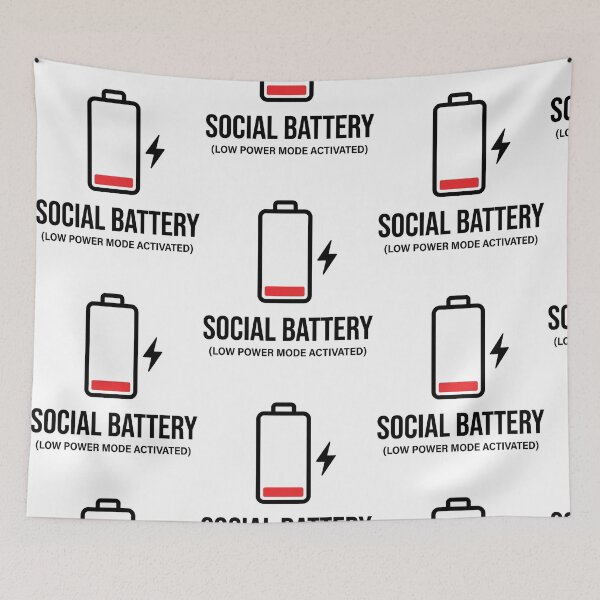 Item preview, Introvert Low Battery Depleted Art designed and sold by FrankOliver.