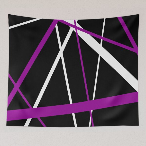 Item preview, Bold Purple-Pink Diagonal Lines White Accents designed and sold by taiche.