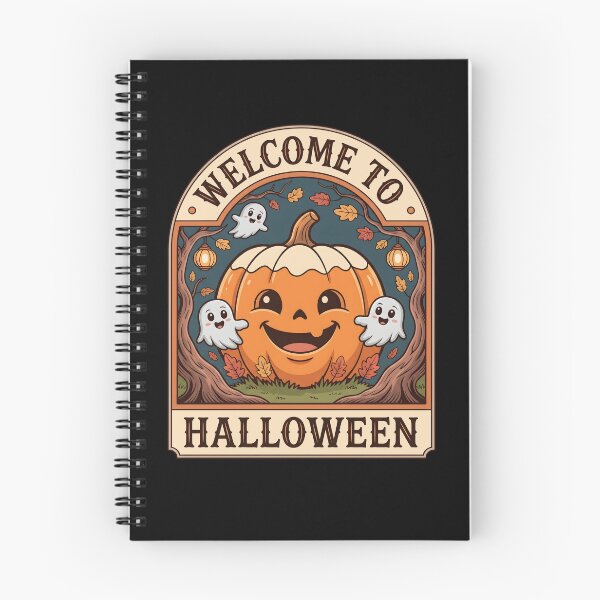 Item preview, Enchanted Pumpkin Halloween Badge - Cute Ghosts & Glowing Lanterns Autumn Art designed and sold by fawzimorsy.