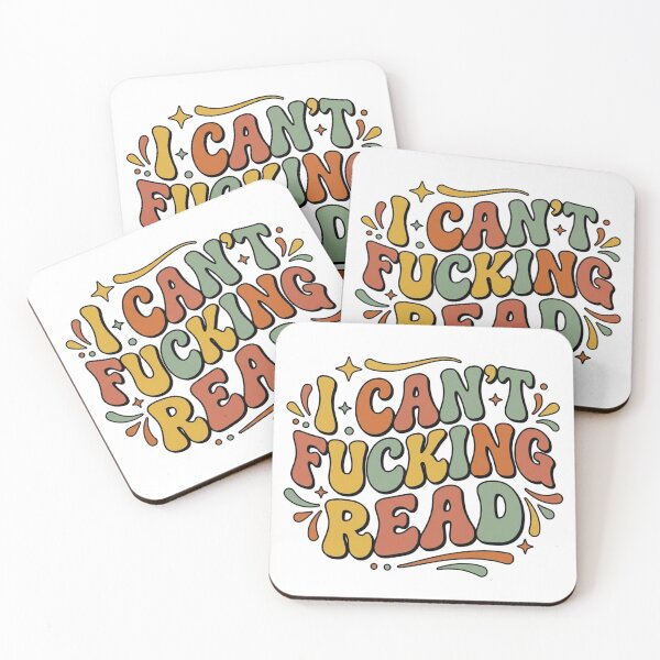 Item preview, I Can't Fking Read Retro Groovy Typography – Funny Sarcastic Retro Toddler designed and sold by raedattia.
