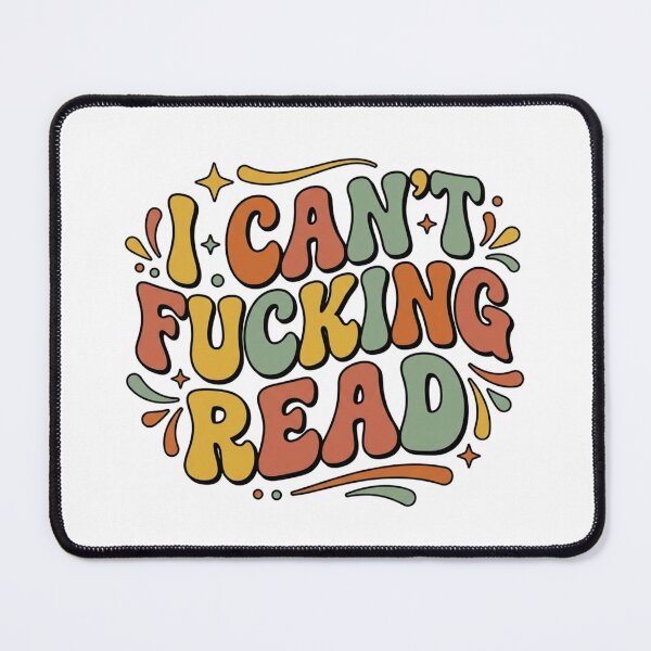 Item preview, I Can't Fking Read Retro Groovy Typography – Funny Sarcastic Retro Toddler designed and sold by raedattia.