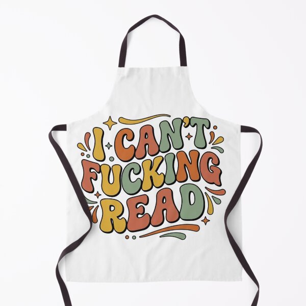 Item preview, I Can't Fking Read Retro Groovy Typography – Funny Sarcastic Retro Toddler designed and sold by raedattia.