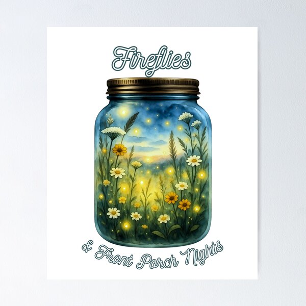 Item preview, Fireflies and Front Porch Nights designed and sold by tellia-kallisto.