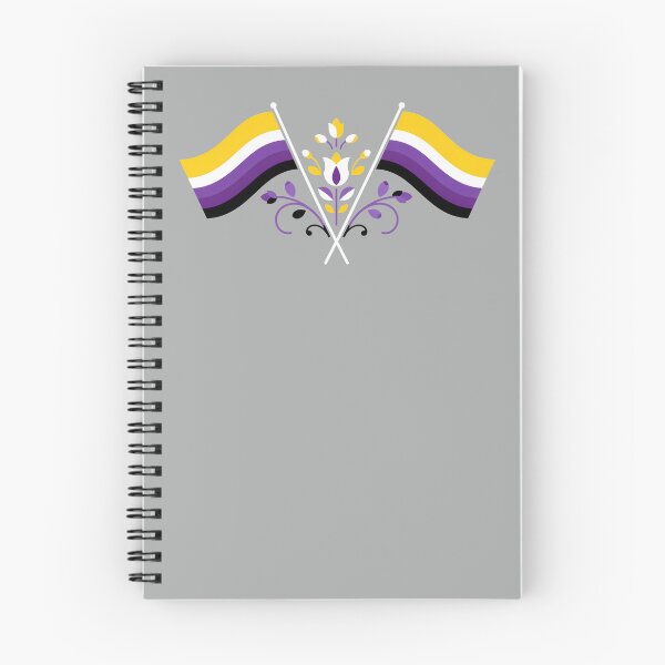 Item preview, Nonbinary Pride Flag Folk Motif – © heidiannemorris Scandinavian Folk Art designed and sold by FOLK ART FUSION by heidiannemorris.