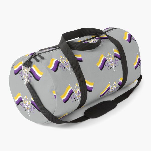 Item preview, Nonbinary Pride Flag Folk Motif – © heidiannemorris Scandinavian Folk Art designed and sold by FOLK ART FUSION by heidiannemorris.
