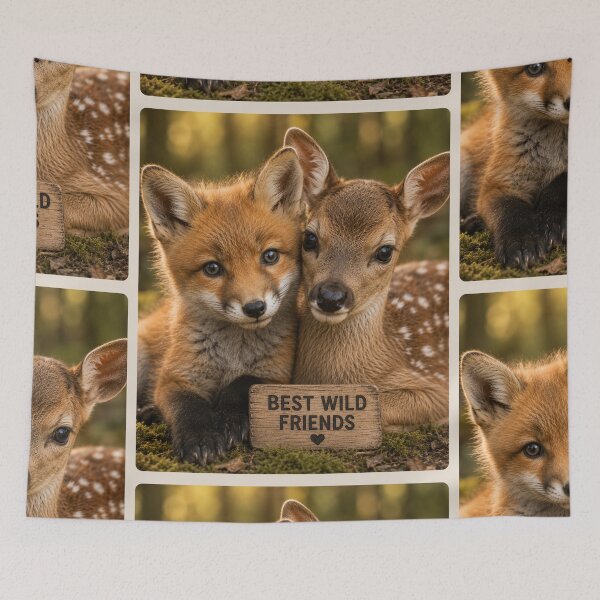 Item preview, Cute Fox Fawn Best Wild Friends Animal Lover designed and sold by BagFactoryUK.