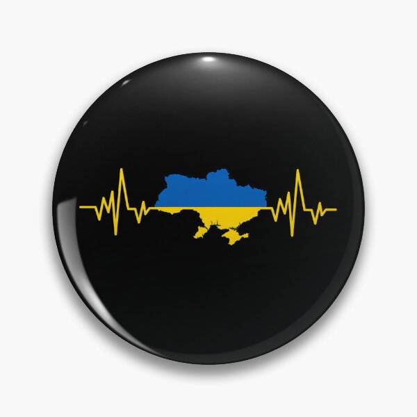 Item preview, Ukraine Heartbeat Map Flag designed and sold by GiaoCalonas.