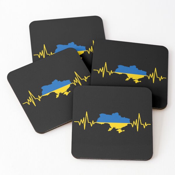 Item preview, Ukraine Heartbeat Map Flag designed and sold by GiaoCalonas.