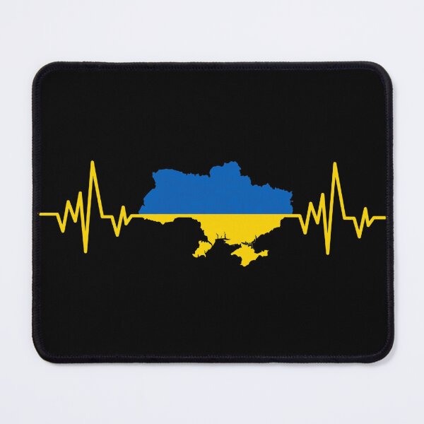 Item preview, Ukraine Heartbeat Map Flag designed and sold by GiaoCalonas.