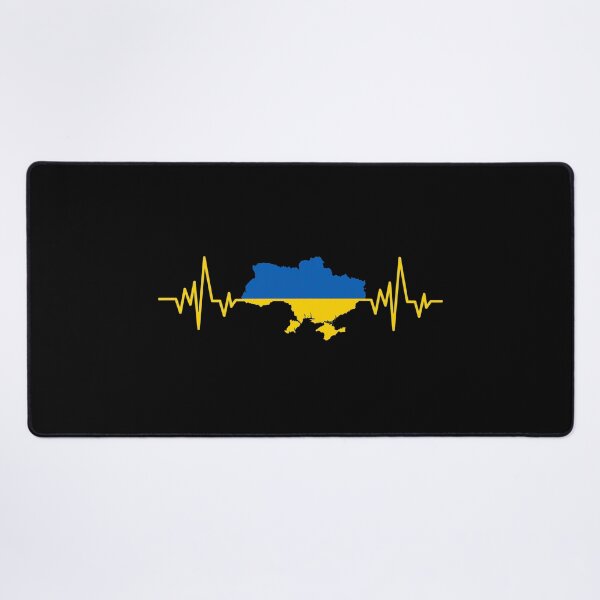 Item preview, Ukraine Heartbeat Map Flag designed and sold by GiaoCalonas.