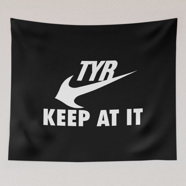 Item preview, Tyr Keep At It Parody Logo designed and sold by JayvionIb.