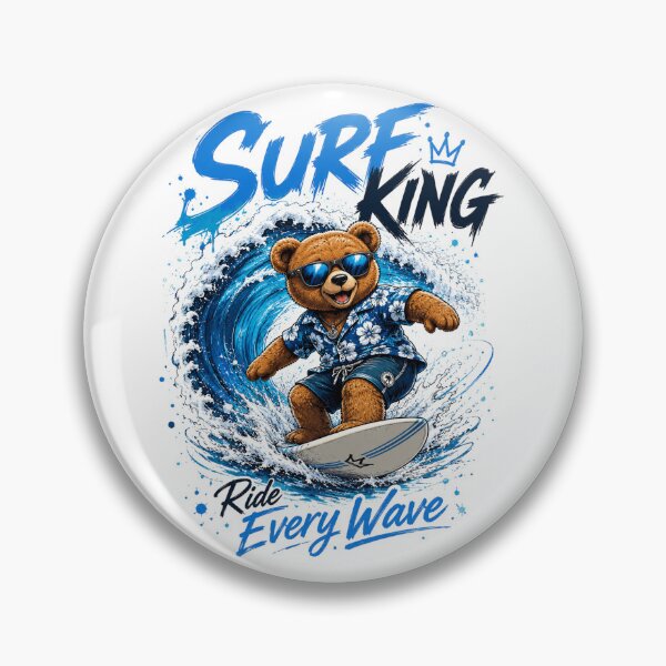 Item preview, Surf King Bear Ride Every Wave designed and sold by the-dovlat.