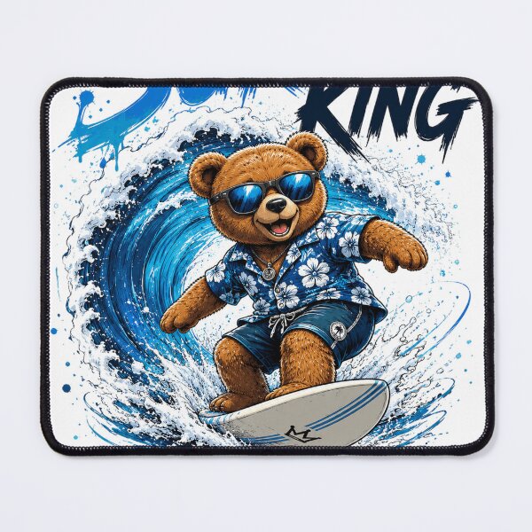 Item preview, Surf King Bear Ride Every Wave designed and sold by the-dovlat.