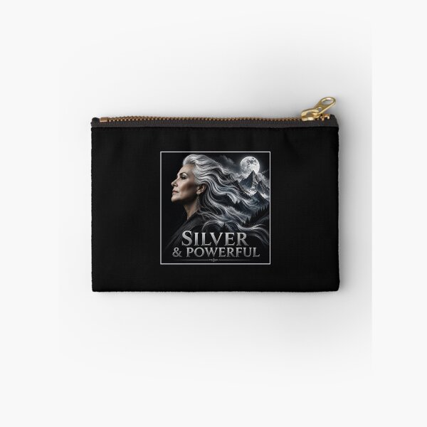 Item preview, Silver and Powerful Grey Hair Pride Mature Positivity Art designed and sold by RareVisuals.