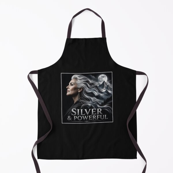 Item preview, Silver and Powerful Grey Hair Pride Mature Positivity Art designed and sold by RareVisuals.