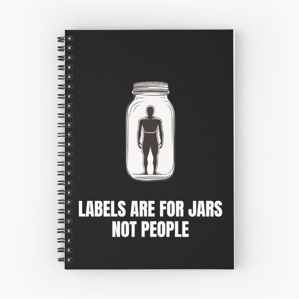 Item preview, Labels Are For Jars Not People Inspirational Quote designed and sold by VectorForge.