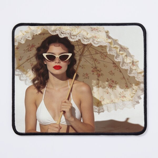 Item preview, Vintage Beach Fashion Photography Retro Summer Portrait Coastal Lifestyle Aesthetic Elegant Seaside Style Timeless Vacation Design Gift For Beach Lover Gift For Fashion Lover designed and sold by Kzara Visual.