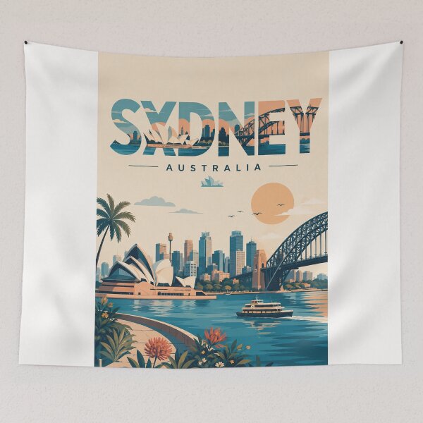 Item preview, Sydney Harbour, Sydney Opera House and Harbour Bridge Australia designed and sold by Places On Earth.
