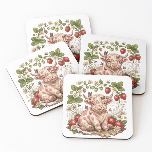 Item preview, Strawberry Moo designed and sold by artesiaKT.
