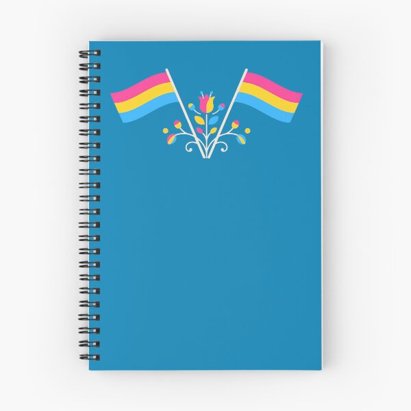 Item preview, Pansexual Pride Flag Folk Motif – © heidiannemorris Scandinavian Folk Art designed and sold by FOLK ART FUSION by heidiannemorris.