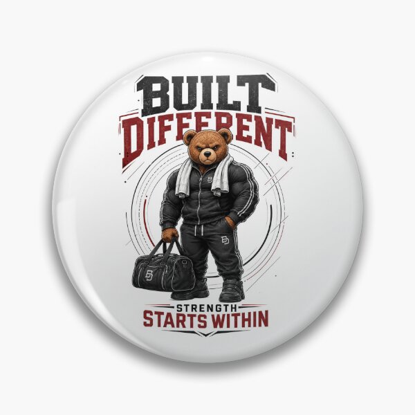 Item preview, Built Different Gym Bear designed and sold by the-dovlat.