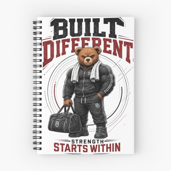 Item preview, Built Different Gym Bear designed and sold by the-dovlat.
