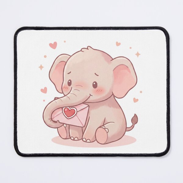Item preview, A Charming Baby Elephant - Sealed with Love designed and sold by DigitfanStudio.
