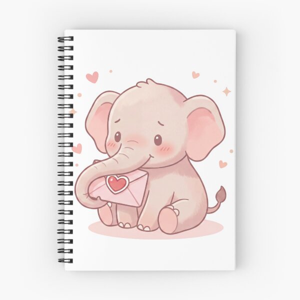 Item preview, A Charming Baby Elephant - Sealed with Love designed and sold by DigitfanStudio.