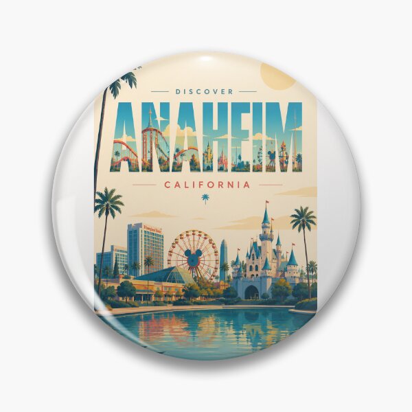 Item preview, Anaheim California, Disneyland Resort and Orange County designed and sold by Places On Earth.