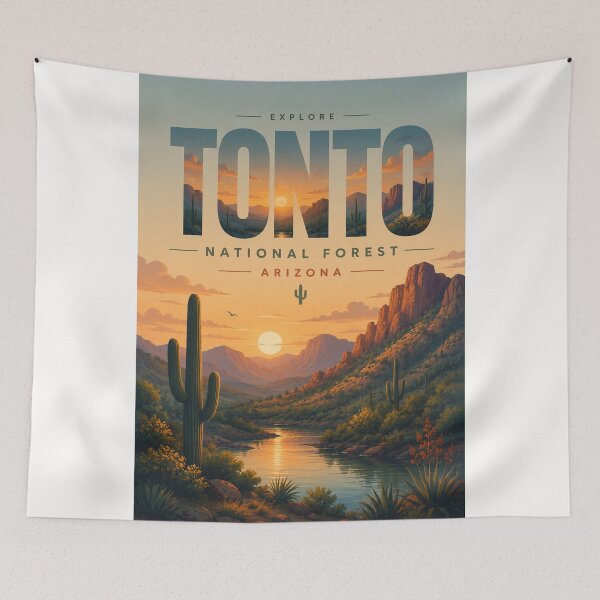 Item preview, Tonto National Forest Sonoran Desert Landscape, Arizona designed and sold by Places On Earth.