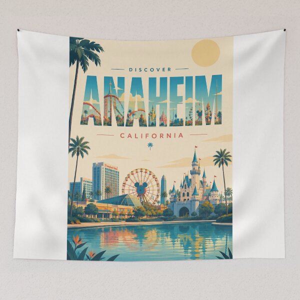 Item preview, Anaheim California, Disneyland Resort and Orange County designed and sold by Places On Earth.