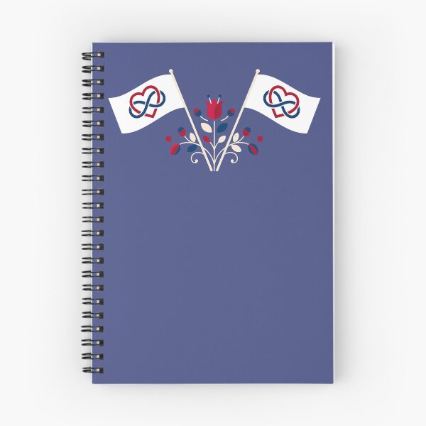Item preview, Polyamory Pride Flag Folk Motif – © heidiannemorris Scandinavian Folk Art designed and sold by FOLK ART FUSION by heidiannemorris.