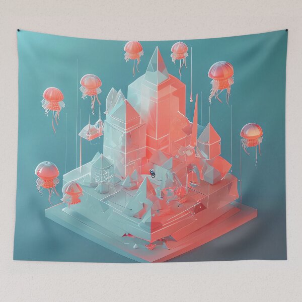 Item preview, Coral Quartz Metropolis designed and sold by ONYX Pixee.
