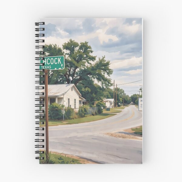 Item preview, Hitchcock, Texas – Vintage Small Town Nostalgia Art Print designed and sold by stevepmp.