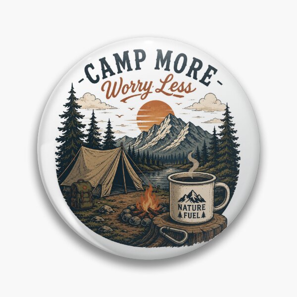 Item preview, Camp More Worry Less Cozy Outdoor Adventure designed and sold by the-dovlat.