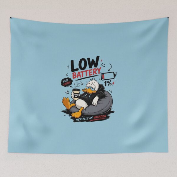 Item preview, Funny Relaxing Duck Cartoon Design designed and sold by RajDeals.