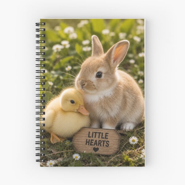 Item preview, Cute Bunny Duckling Little Hearts Animal Love designed and sold by BagFactoryUK.