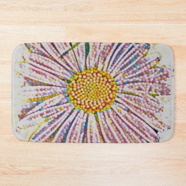 Item preview, Pastel Mosaic Beaded Daisy Flower Pop Art Graphic designed and sold by BalkanBloom.