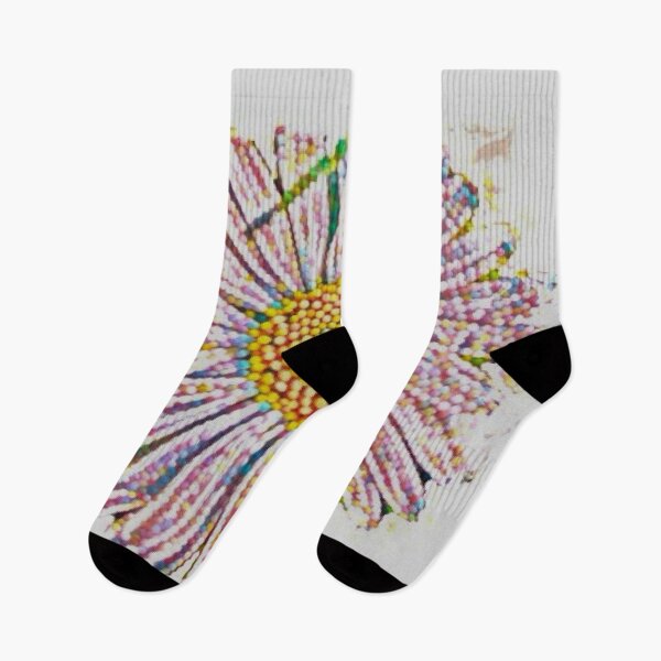 Item preview, Pastel Mosaic Beaded Daisy Flower Pop Art Graphic designed and sold by BalkanBloom.