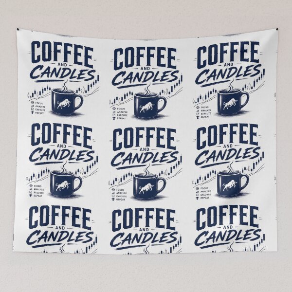 Item preview, Coffee and Candles Trading Motivation Design designed and sold by PipForgeStudio .