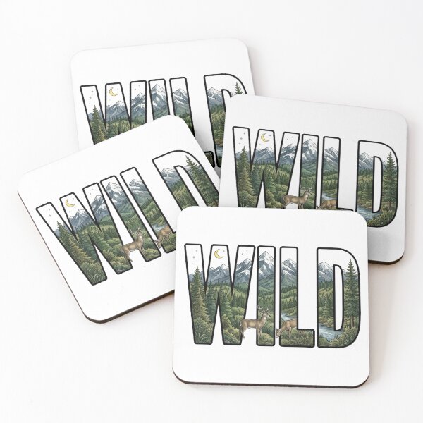 Item preview, WILD Nature Adventure – Mountain Deer Forest Double Exposure Landscape designed and sold by raedattia.