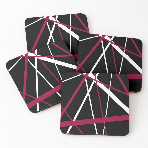 Item preview, Bold Magenta-Pink Diagonal Lines White Accents designed and sold by taiche.