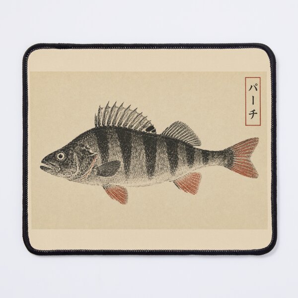 Item preview, European Perch Gyotaku Fish Print — Angler's Woodblock No. 4 | Japanese Woodblock designed and sold by Planthem.
