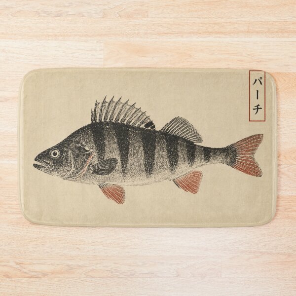 Item preview, European Perch Gyotaku Fish Print — Angler's Woodblock No. 4 | Japanese Woodblock designed and sold by Planthem.