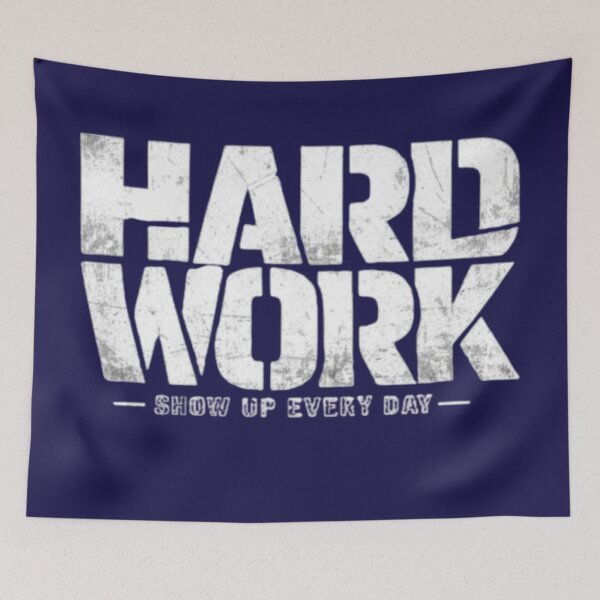 Item preview, Vintage Grunge Typography Design Hard Work Show Up Every Day   designed and sold by HoMya.