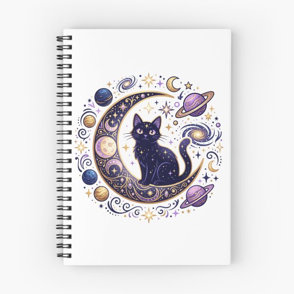 Item preview, Midnight Feline on Curved Night Sky Arc Art designed and sold by FrankOliver.