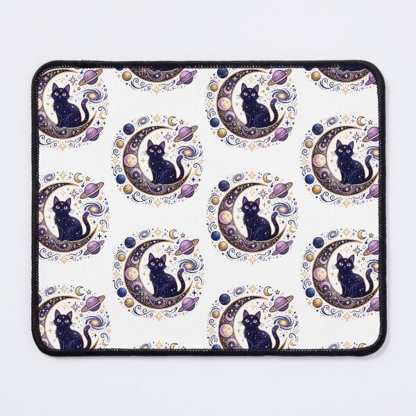 Item preview, Midnight Feline on Curved Night Sky Arc Art designed and sold by FrankOliver.