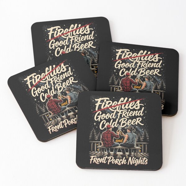 Item preview, Fireflies Good Friend Cold Beer and Front Porch Nights designed and sold by Welldoh.
