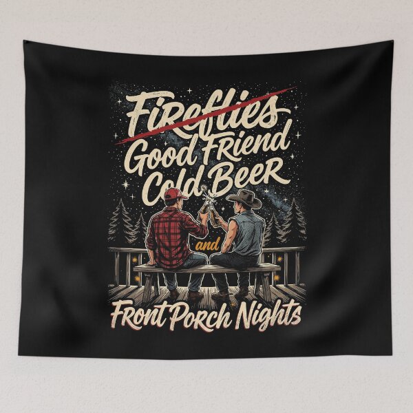 Item preview, Fireflies Good Friend Cold Beer and Front Porch Nights designed and sold by Welldoh.